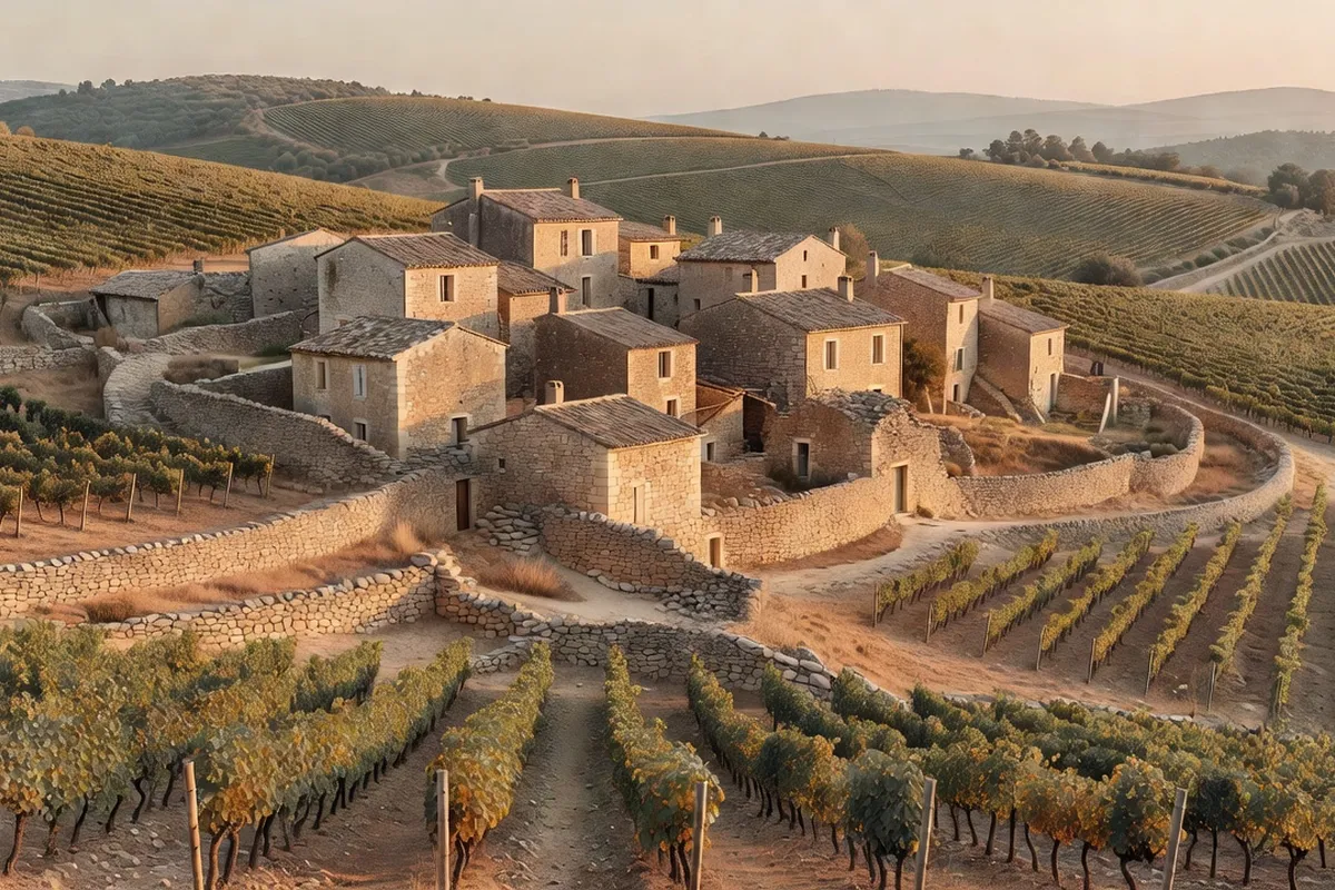 Communes de la Drôme provençale sud : Grignan, Chaudebonne et Aubenasson — vue 1