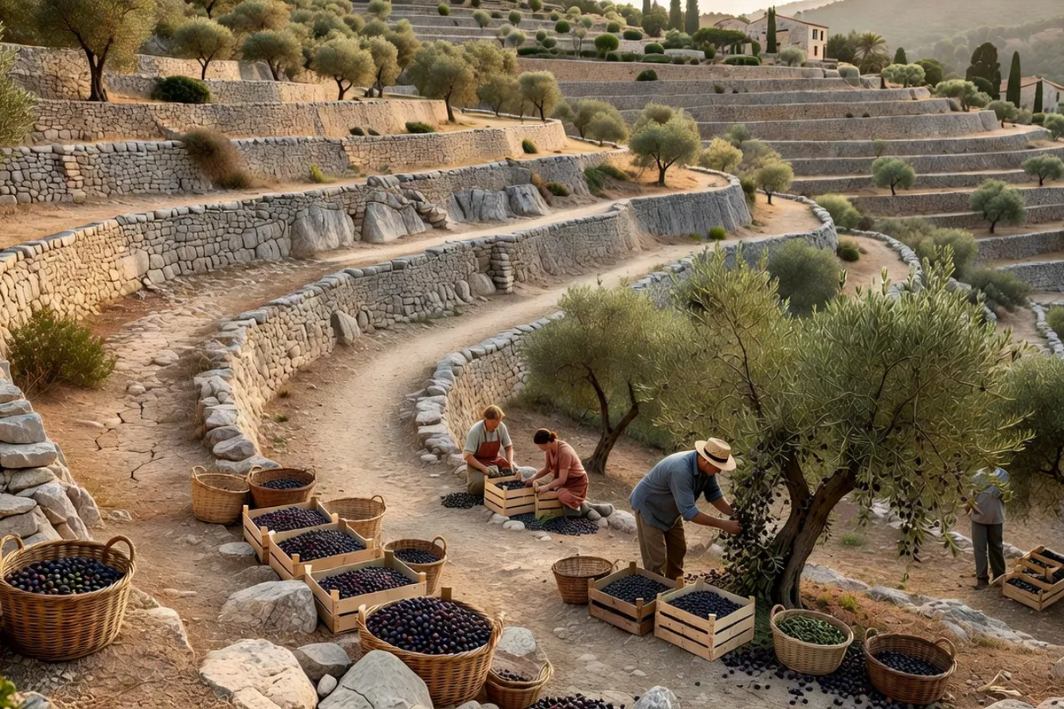 Olive tanche de Nyons et huile AOP : terroir, paysages et tradition — vue 1