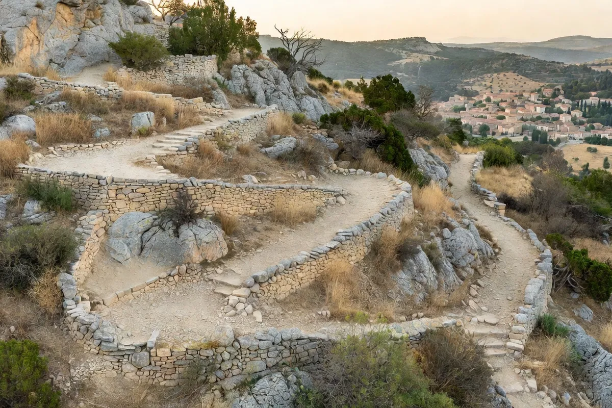 Randonnée du col du Pontias : marcher au-dessus de Nyons — vue 1