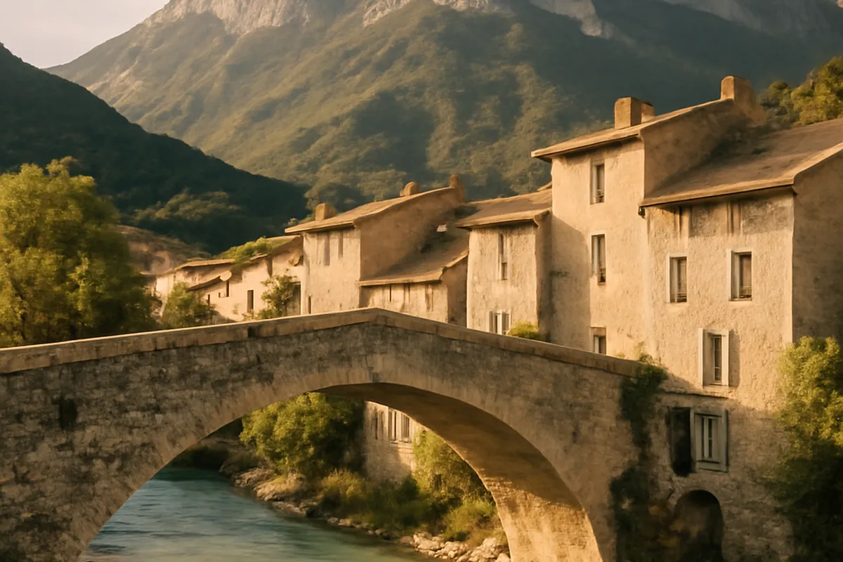 Villages du Diois : Die, vallées de la Drôme et reliefs du Vercors — vue 2
