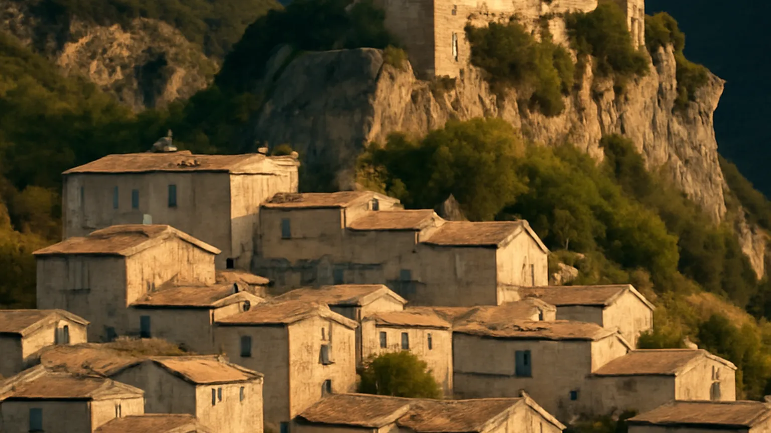 Aulan : village-château des Baronnies