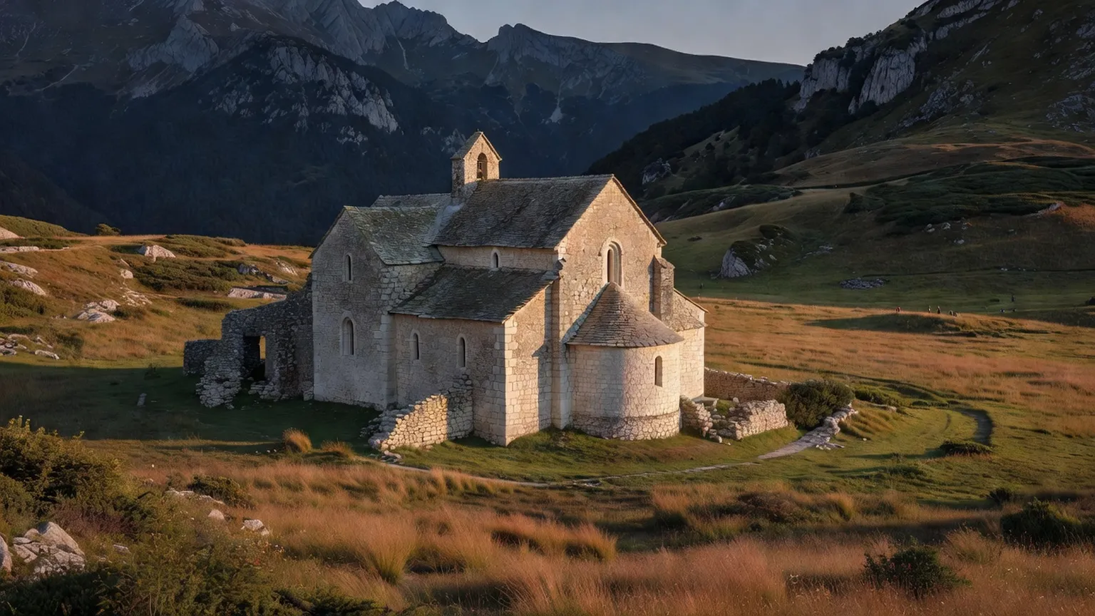 Léoncel : abbaye cistercienne et montagne